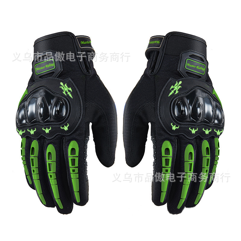 Guantes de pantalla táctil motocicleta caballero todoterreno guantes de dedo completo guantes de protección guantes transpirables