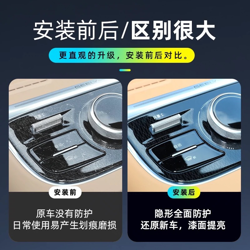 Suitable for 25 Models of Mercedes-Benz Gls450/Gle350 Interior Film, Navigation Screen, Gear Shift, Air Conditioning Film, High-Definition Film, Tpu