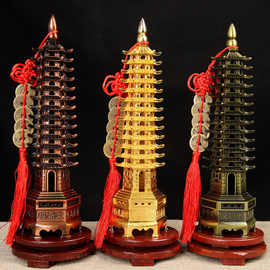 铜合金13层9层7层文昌塔摆件十三层办公室办公桌书房装饰文昌塔