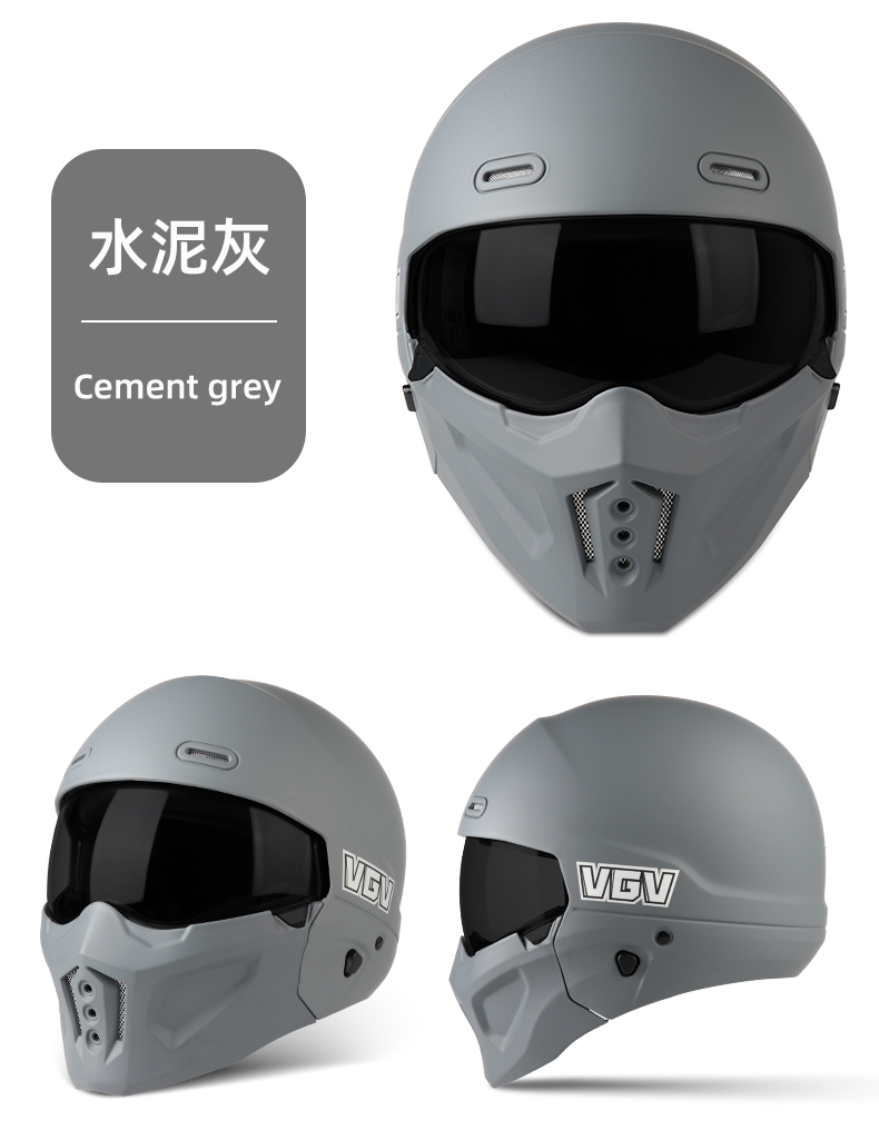 3C National Certification Scorpion Helmet Retro Motorcycle Full Helmet for Men and Women Autumn and Winter Riding Warm Helmet