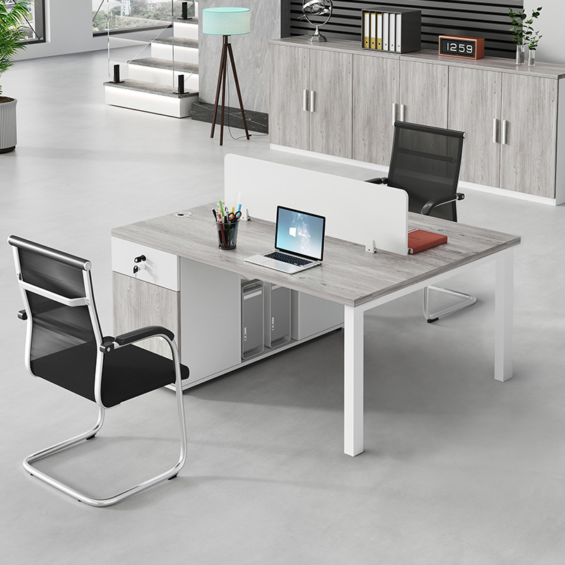 Mesa de personal de oficina portafolio de 6 personas simple mesa de oficina moderna pantalla mesa de personal asiento de tarjeta