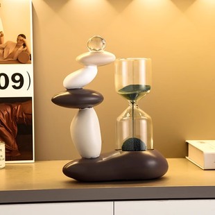 Shilai Running Hourglass Timer Entrance Office Desktop Decoration Home Living Room Wine Cabinet TV Cabinet Decoration