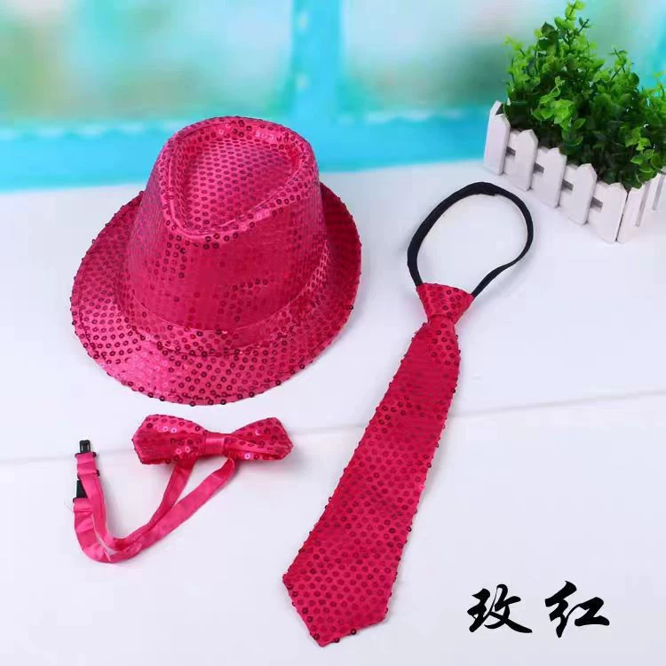 Adult Jazz Hat Hat Performance Performance Sequenant Stage Dance Children Hat Children's Day Hat