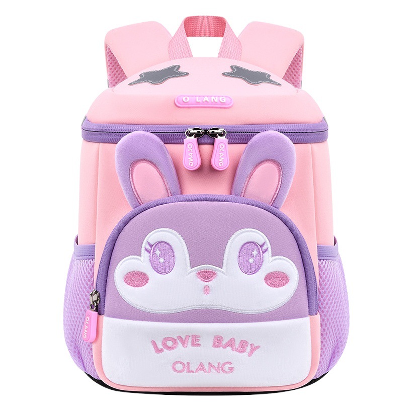 Nuevo oso y Fox niños lindos schoolbag kindergarten schoolbag casual anti-perdido mochila imprimible logo