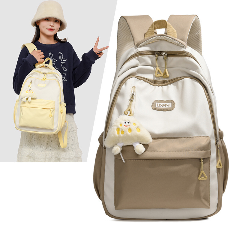 Schoolbag Female High School Students Large Capacity Small Fresh Light Backpack Junior High School Students College Style Computer Backpack Schoolbag Female High School Students Large Capacity Small Fresh Light Backpack Junior High School Students College Style Computer Backpack