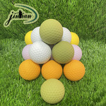 跨境热销高尔夫哑光三层沙林球 球场训练球 远距离高弹性多色可选