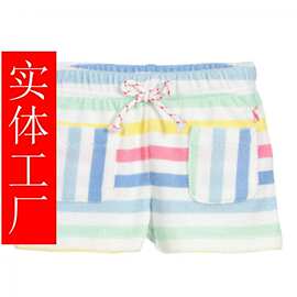 尼龙莱卡透气沙滩巾毛巾面料男童儿童学生泳裤沙滩裤服装泳衣工厂