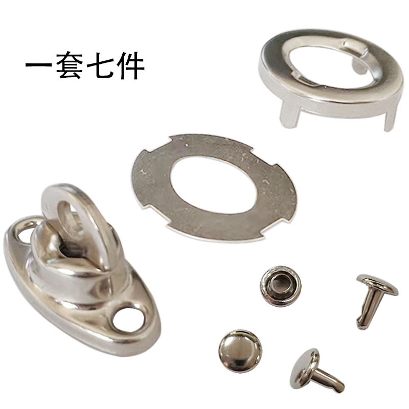 厂家现货 金属拧锁扣 十字扣 箱包皮包气眼扣配套6*6铆钉 跨境