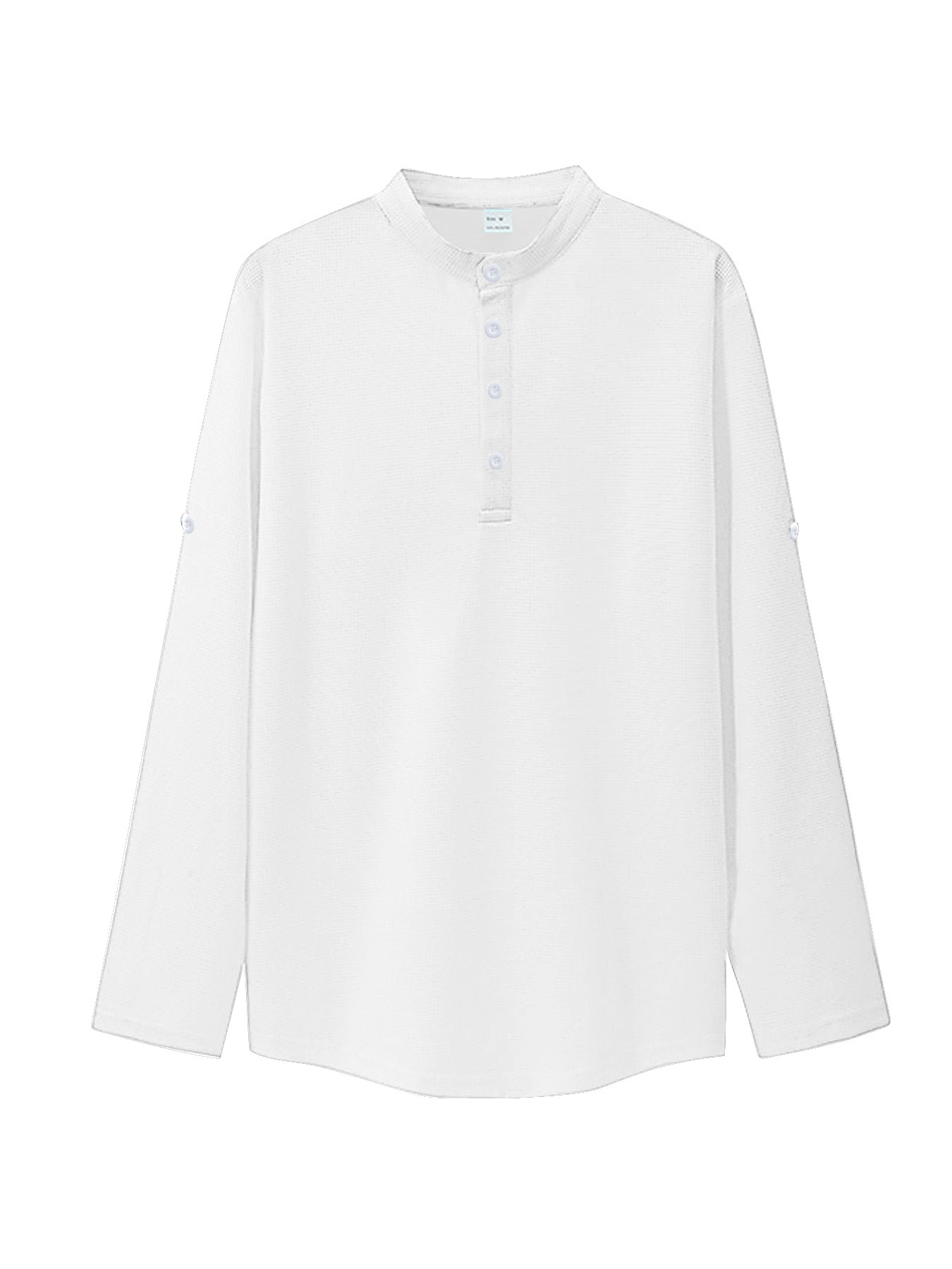 Polo de manga larga para hombre de estación independiente TK transfronteriza europea y americana, polo a cuadros con cuello alto y botones transpirables casuales de verano