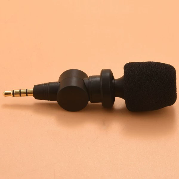 Telefone móvel, microfone pequeno para transmissão ao vivo