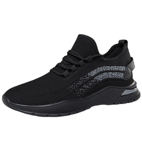 Men's shoes  spring new men's height-increasing 8CM casual shoes soft bottom mesh breathable fly-weave sports shoes trend 