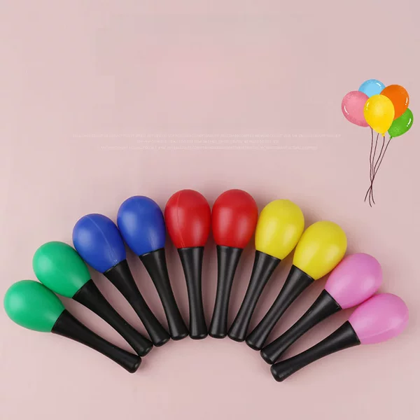 Plastic Maracas for Kindergarten Children, Grip-And-Play Percussion Instruments for Auditory Development, Orff Maracas Instruments Wholesale and Retail