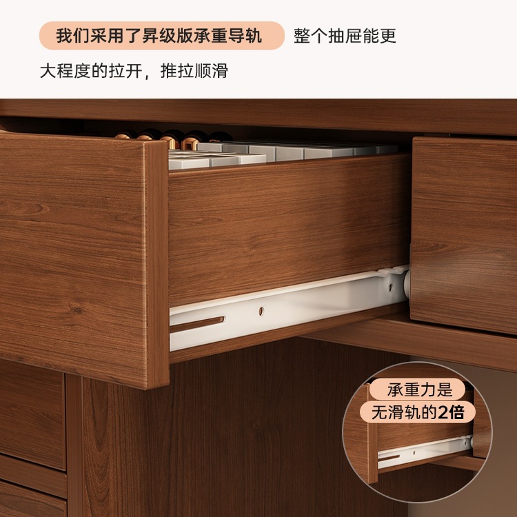 Comodador retro dormitorio 2025 nuevo modelo moderno simple mesa de maquillaje mesa de maquillaje pequeño gabinete de maquillaje en uno