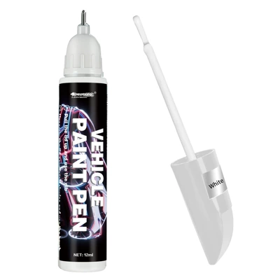 Car Scratch Repair Paint Pen, Car Paint Touch-Up Pen, Black, Silver, Red, Pearl White Car Paint Repair Pen (Avtomobil boya qələmləri) - 12ml-white