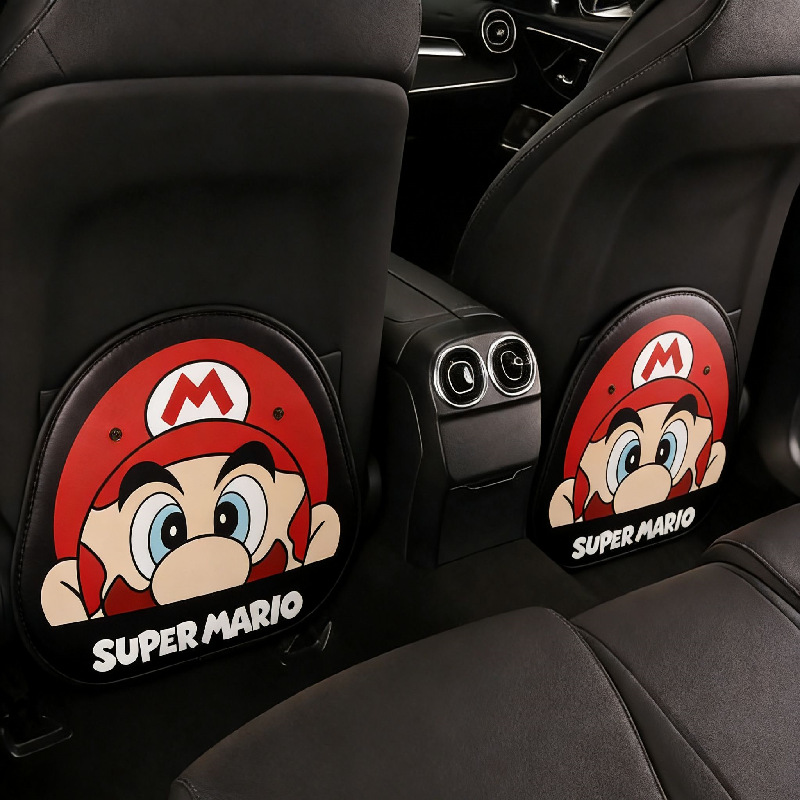Car Anti-Kick Pad Mario Cartoon Creative Children's Backseat Protector