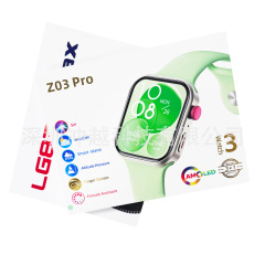 国境を越えた人気の Z03 Pro スマートウォッチ 2.01 インチ Bluetooth 通話、心拍数、血糖値 + 音声アシスタント
