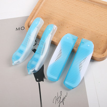 海马牙刷梳子创意酒店旅游一次性折叠梳子便携式航空旅游折叠牙刷