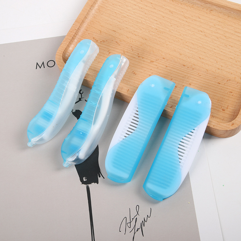 海马牙刷梳子创意酒店旅游一次性折叠梳子便携式航空旅游折叠牙刷