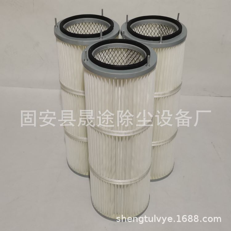 钻机集尘箱除尘滤芯 集尘箱三柱粉尘滤芯除尘滤筒