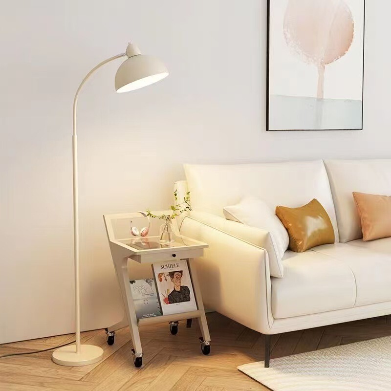 Floor Lamp Living Room Cream Style Coffee Table Sofa Side Ornaments Floor Eye Protection Lamp Bedroom Bedside Desk Next to Popular Lamp