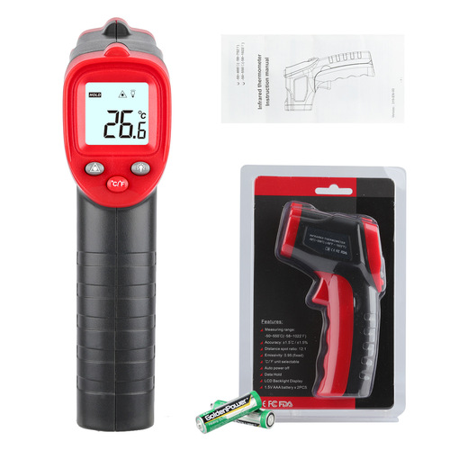 WINTACT WT319A WT319B infrared thermometer industrial baking air conditioning refrigerator cooling and heating thermometer
