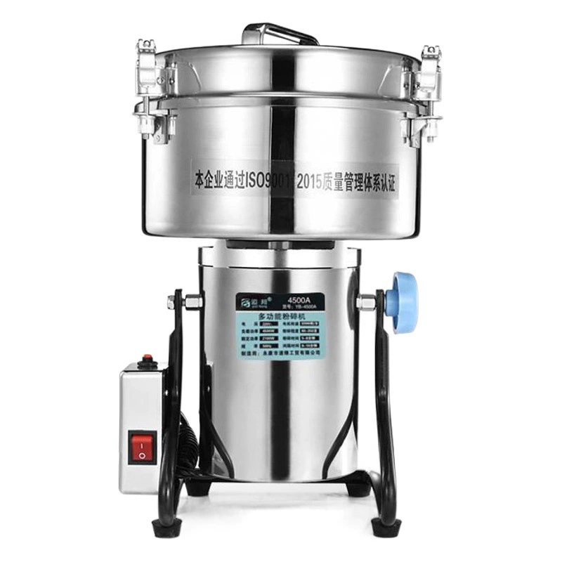 Коммерческая мельница для кормления 4500 г, высокоскоростная мельница для традиционной китайской медицины, ультратонкая мельница для измельчения зерна с псевдо-женьшенем