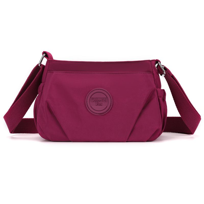 Bunte Fuchs frauen neue schulter Koreanische version modische casual crossbody plissee wasserdichte nylon tasche_voghion.com