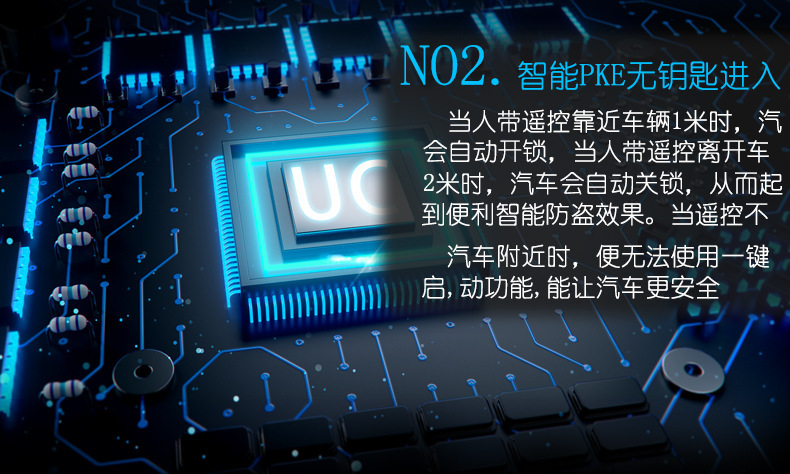 6B Export Type: Pke Smart + One-Button Start + Remote Start + Mobile App Control + Car Alarm System