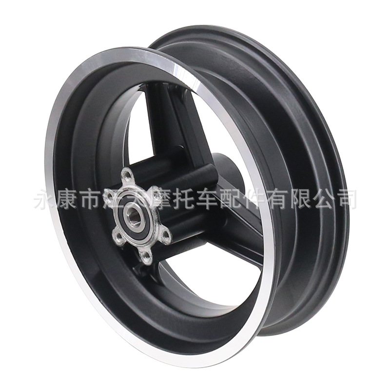 Electric scooter accessories 10x2.70-6.5 front wheel aluminum alloy wheel 10 inch tire rim 6.5 inch disc brake