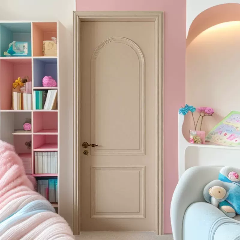 免费调色厂家实木门卧室门房间门全套包安装木门定做烤漆室内木门