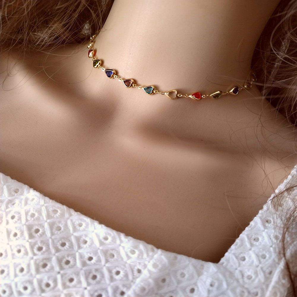 1 Piece Quantity Simple Style Geometric Artificial Crystal Alloy Plating Women's Bracelets Necklace