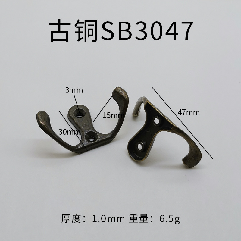 Muebles puerta de cocina trasera gancho pared baño toalla gancho de baño gancho de ropa bronce dorado único