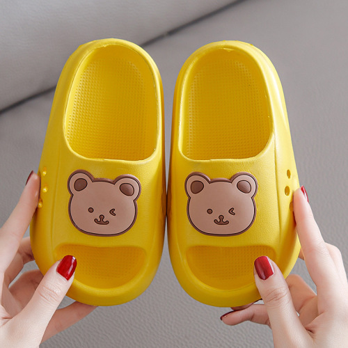 Step-on Feeling Children's Slippers Summer Girl Child Indoor Cartoon Cute Non-slip Soft Sole Parent-child Boy Child Baby Cooling Slippers