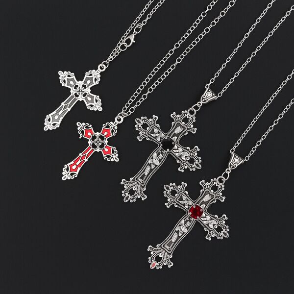 Retro red necklace