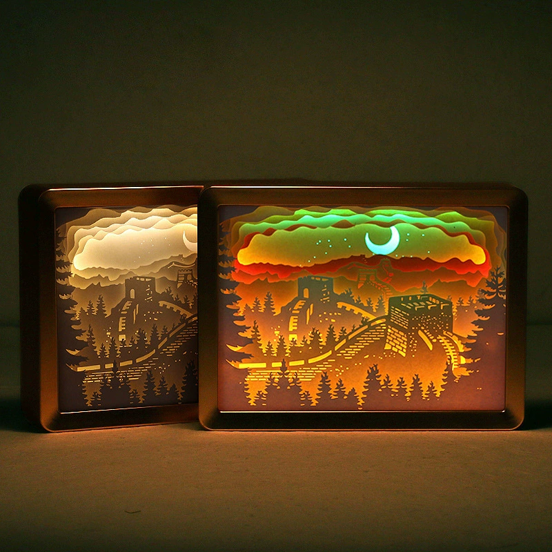 SWEET MADE бумажная лампа Ding MADE Китай креативное искусство 3D трехмерная световая и теневая бумажная лампа оптом