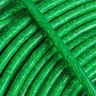 Rubber-Coated Steel Wire Rope, Soft Plastic-Coated Steel Wire Rope with Leather, Greenhouse Clothesline, Outdoor Wear-Resistant Soft Rope, Durable and Special
