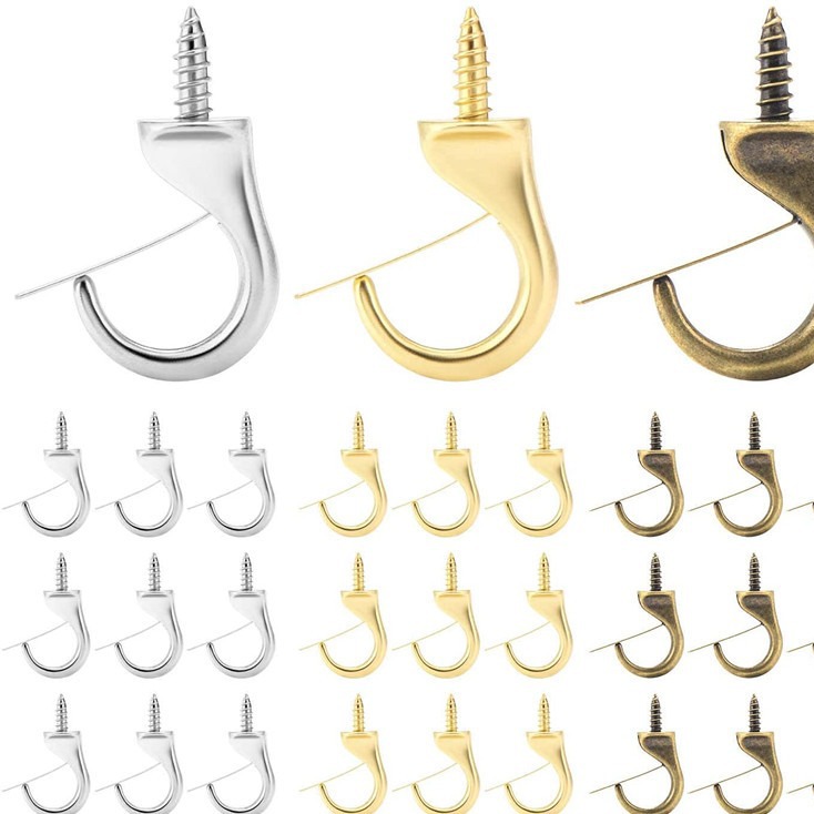 安全杯钩CUPHOOKS安全洋钉钩仿金色镀镍色古铜色ORB色挂钩圆形弹