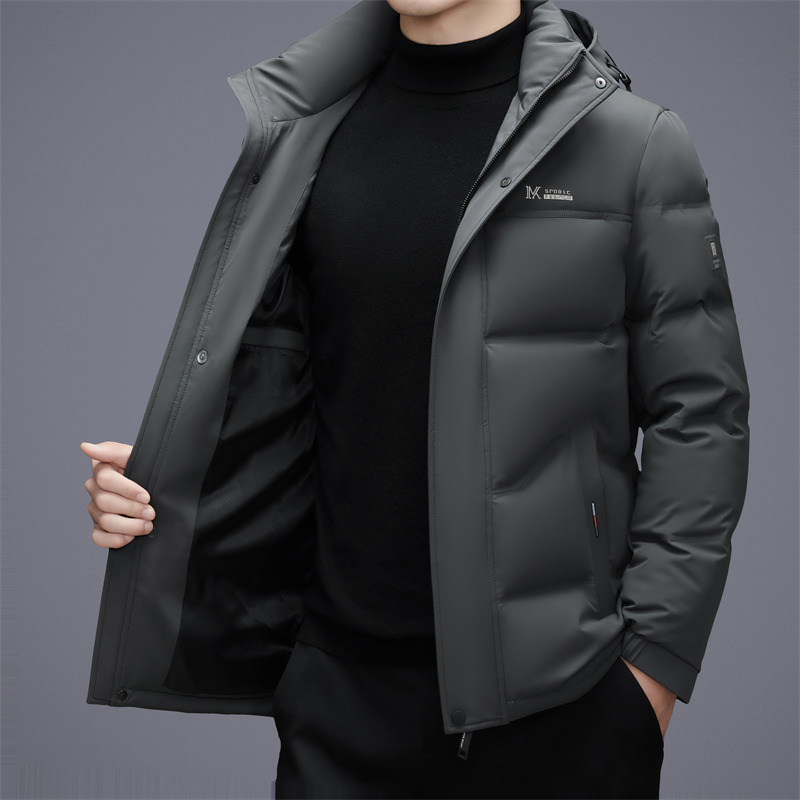 脱卸帽羽绒服冬季新款中年男士短款加厚羽绒服保暖白鸭绒羽绒外套|undefined