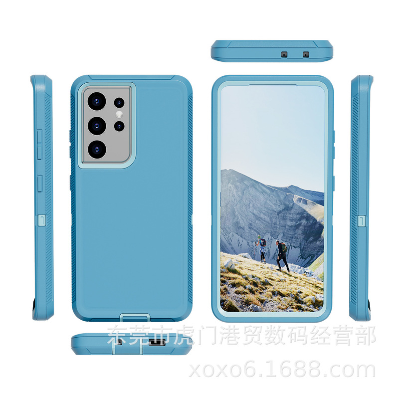 SAMSUNG Samsung S21 Plus/S21 Ultra/S21 FE に適した落下防止保護カバー付きの頑丈な携帯電話ケース|undefined