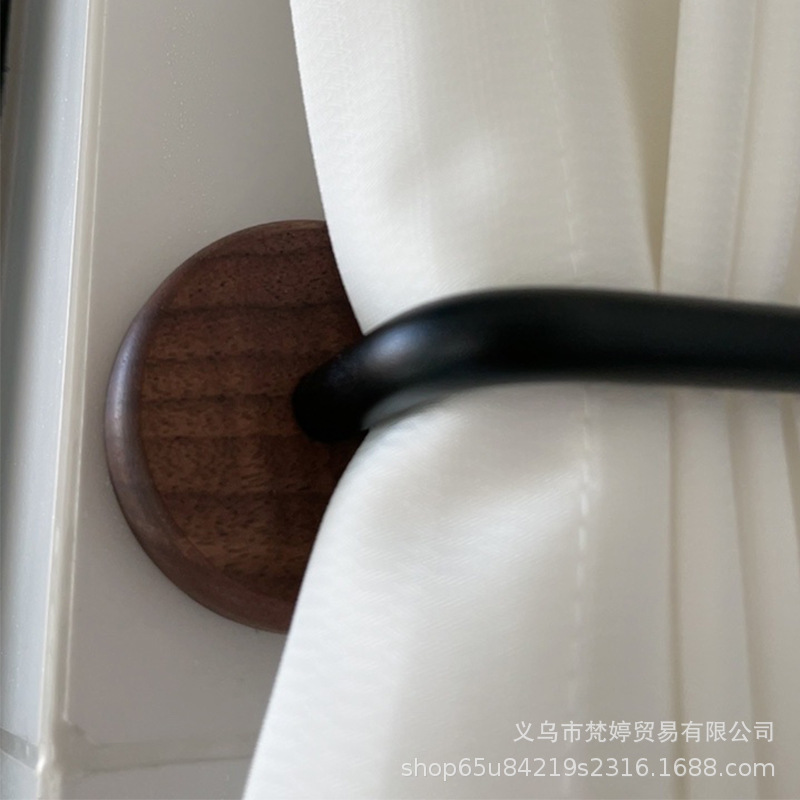 穴を開けない胡桃の木のカーテンは新しい中国式の原木の風をフックします。|undefined