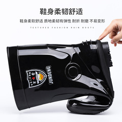 Cross-border extra large size army den extra large size medium and high rain boots for men with cotton and wear-resistant tendon bottom non-slip waterproof shoes for men