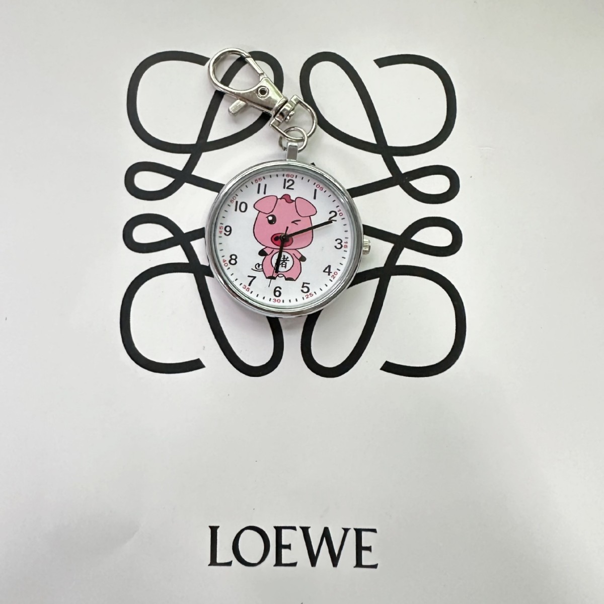 Twelve Zodiac Cartoon Hanging Watch Nurse Watch Children's Male and Female Student Exam Keychain Hanging Watch Elderly Pocket Watch