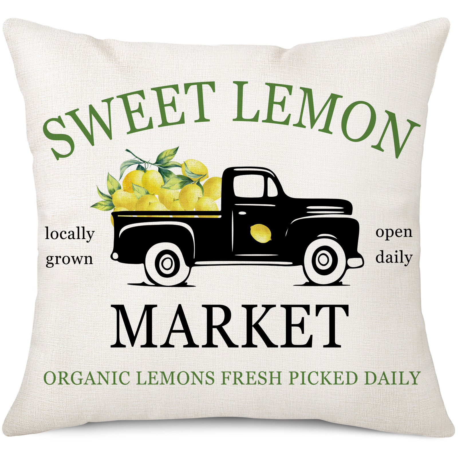 Amazon limón fresco serie de frutas almohada de oficina siesta almohada almohada de casa almohada de cubierta