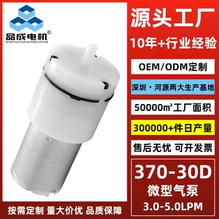 定制微型370-30D气泵刮痧仪点砖笔酒精喷雾消毒枪直流隔膜充气泵