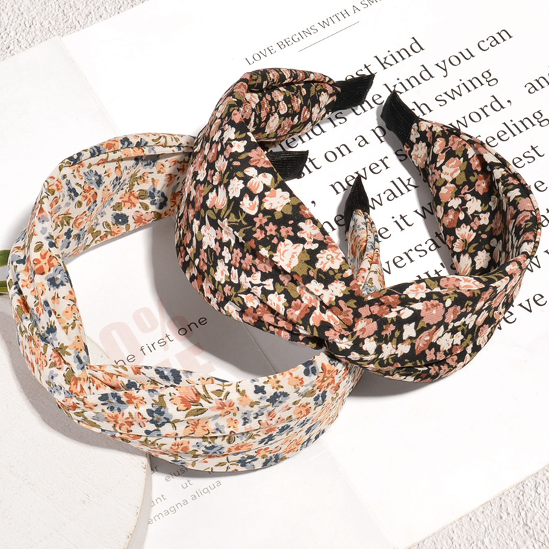 fashion retro floral headband6