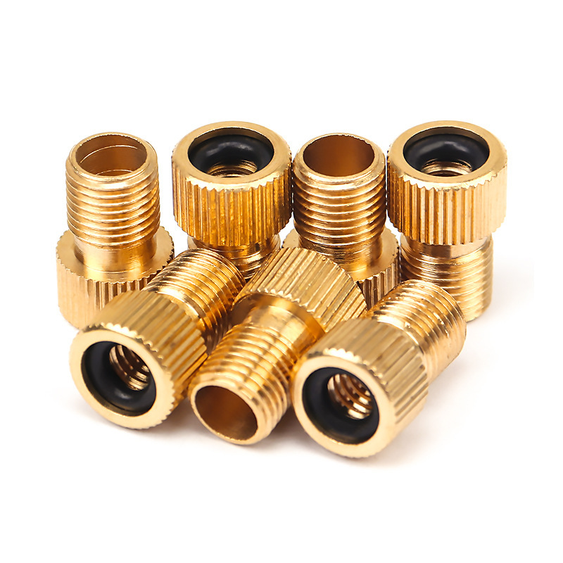 Bicycle Valve Adapter Mountain Bike Valve to American Valve Adapter Bicycle Accessories Tube Connector Brass Connector