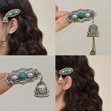 新中式流苏民族感发夹复古高级感侧边夹气质轻奢鸭嘴夹发卡头饰女