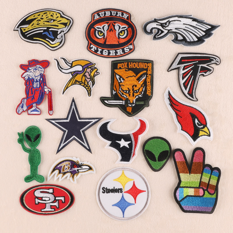 朵酷绣品电脑绣花标服装辅料动漫刺绣补丁贴布徽章跨境货源布贴