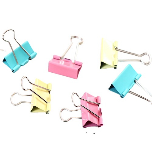 Binder clip, large color multi-functional fishtail clip, medium swallowtail clip, ticket clip, office stationery fixed organizer clip