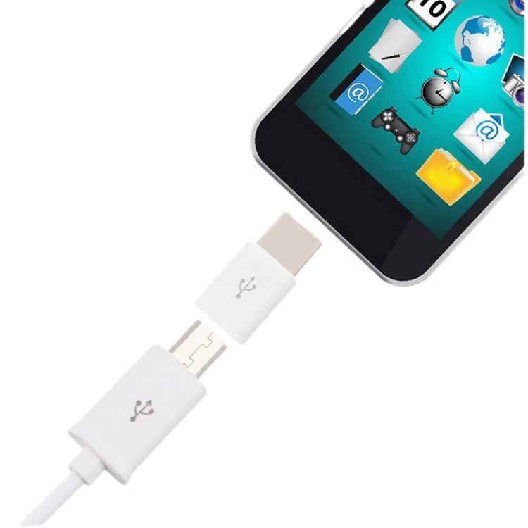 OTG адаптер‑переходник Micro USB/Android → Type‑C, кабель для передачи данных, совместим с Apple и Android (Type‑C интерфейс)